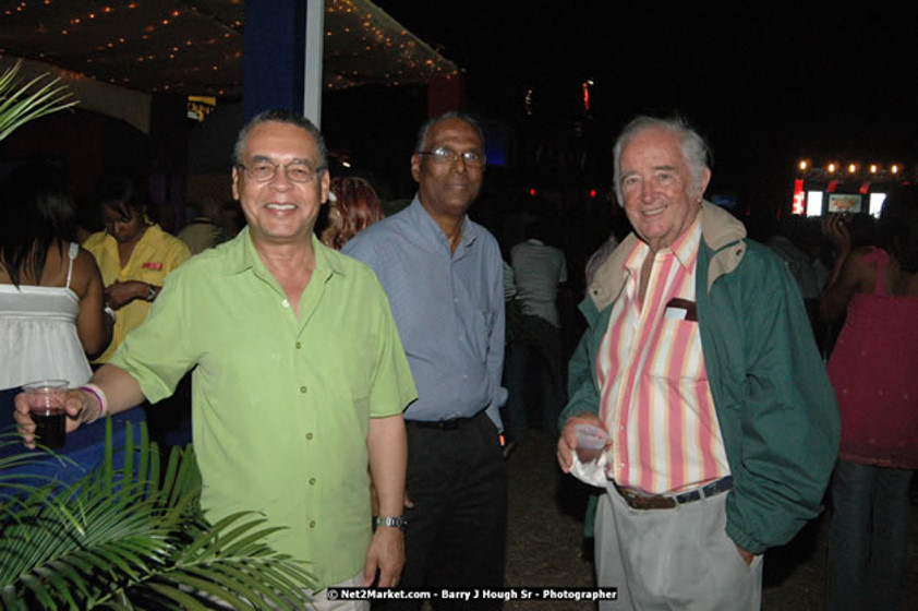 The Hon. Orette Bruce Goldwin, M.P., Prime Minister of Jamaica, Minister of Tourism, Hon. Edmund Bartlett, and Director of Tourism, Basil Smith at the Air Jamaica Jazz and Blues Festival 2008 The Art of Music - Thrusday, January 24, 2008 - Air Jamaica Jazz & Blues 2008 The Art of Music venue at the Aqaueduct on Rose Hall Resort & Counrty Club, Montego Bay, St. James, Jamaica W.I. - Thursday, January 24 - Saturday, January 26, 2008 - Photographs by Net2Market.com - Claudine Housen & Barry J. Hough Sr, Photographers - Negril Travel Guide, Negril Jamaica WI - http://www.negriltravelguide.com - info@negriltravelguide.com...!