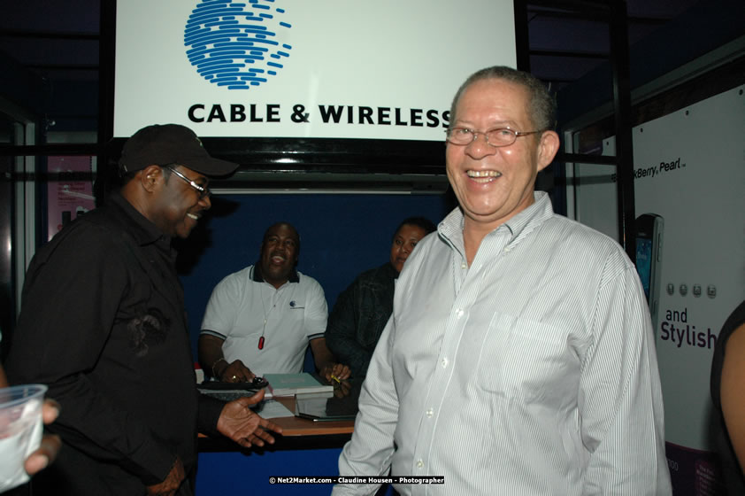 The Hon. Orette Bruce Goldwin, M.P., Prime Minister of Jamaica, Minister of Tourism, Hon. Edmund Bartlett, and Director of Tourism, Basil Smith at the Air Jamaica Jazz and Blues Festival 2008 The Art of Music - Thrusday, January 24, 2008 - Air Jamaica Jazz & Blues 2008 The Art of Music venue at the Aqaueduct on Rose Hall Resort & Counrty Club, Montego Bay, St. James, Jamaica W.I. - Thursday, January 24 - Saturday, January 26, 2008 - Photographs by Net2Market.com - Claudine Housen & Barry J. Hough Sr, Photographers - Negril Travel Guide, Negril Jamaica WI - http://www.negriltravelguide.com - info@negriltravelguide.com...!