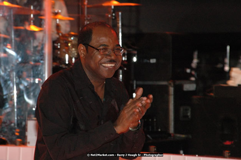 The Hon. Orette Bruce Goldwin, M.P., Prime Minister of Jamaica, Minister of Tourism, Hon. Edmund Bartlett, and Director of Tourism, Basil Smith at the Air Jamaica Jazz and Blues Festival 2008 The Art of Music - Thrusday, January 24, 2008 - Air Jamaica Jazz & Blues 2008 The Art of Music venue at the Aqaueduct on Rose Hall Resort & Counrty Club, Montego Bay, St. James, Jamaica W.I. - Thursday, January 24 - Saturday, January 26, 2008 - Photographs by Net2Market.com - Claudine Housen & Barry J. Hough Sr, Photographers - Negril Travel Guide, Negril Jamaica WI - http://www.negriltravelguide.com - info@negriltravelguide.com...!