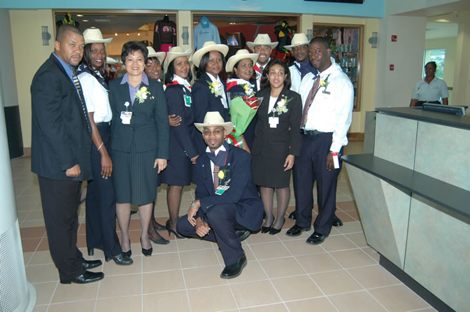 Inaugural Flight - American Airlines - Two New International Routes - Service Between Montego Bay, Jamaica & Dallas/Fort Worth, Texas - Gate 12 - Sangster International Airport, Montego Bay, St. James, Jamaica W.I. - February 3, 2006 - Negril Travel Guide, Negril Jamaica WI - http://www.negriltravelguide.com - info@negriltravelguide.com...!