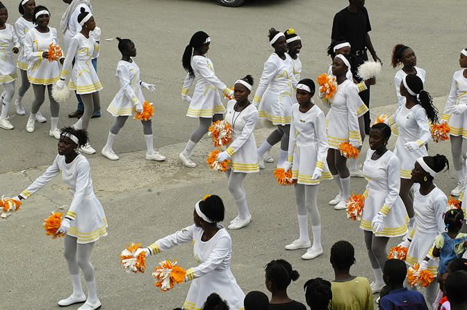 Grand Gala Parade @ Lucea - Portmore Pace Setters Marching Band - Hanover Homecoming Celebrations Photographs - Negril Travel Guide, Negril Jamaica WI - http://www.negriltravelguide.com - info@negriltravelguide.com...!