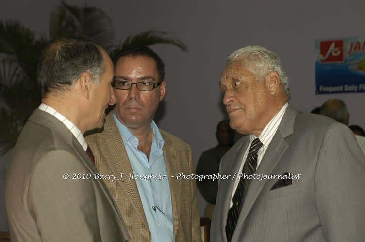 Jamaica Air Shuttle Launch @ MBJ Airports Limited, Wednesday, January 20, 2010, Sangster International Airport, Montego Bay, St. James, Jamaica W.I. - Photographs by Net2Market.com - Barry J. Hough Sr, Photographer/Photojournalist - The Negril Travel Guide - Negril's and Jamaica's Number One Concert Photography Web Site with over 40,000 Jamaican Concert photographs Published -  Negril Travel Guide, Negril Jamaica WI - http://www.negriltravelguide.com - info@negriltravelguide.com...!