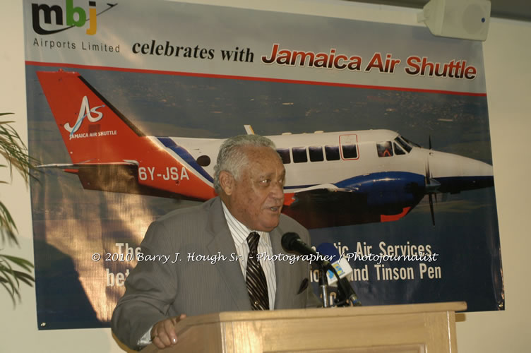 Jamaica Air Shuttle Launch @ MBJ Airports Limited, Wednesday, January 20, 2010, Sangster International Airport, Montego Bay, St. James, Jamaica W.I. - Photographs by Net2Market.com - Barry J. Hough Sr, Photographer/Photojournalist - The Negril Travel Guide - Negril's and Jamaica's Number One Concert Photography Web Site with over 40,000 Jamaican Concert photographs Published -  Negril Travel Guide, Negril Jamaica WI - http://www.negriltravelguide.com - info@negriltravelguide.com...!