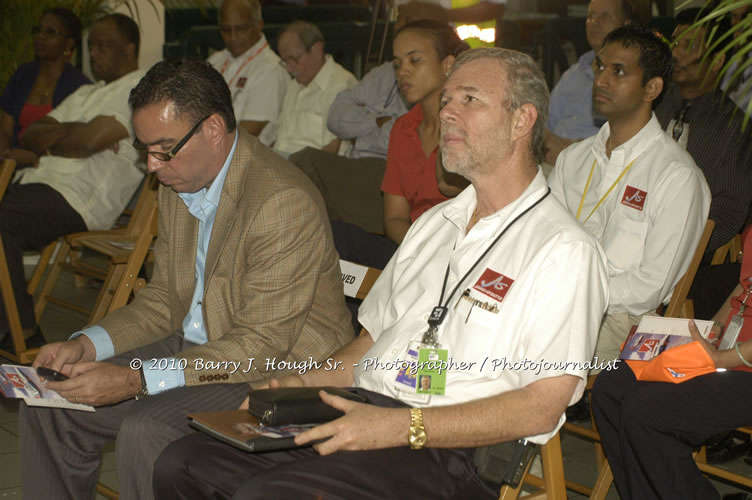 Jamaica Air Shuttle Launch @ MBJ Airports Limited, Wednesday, January 20, 2010, Sangster International Airport, Montego Bay, St. James, Jamaica W.I. - Photographs by Net2Market.com - Barry J. Hough Sr, Photographer/Photojournalist - The Negril Travel Guide - Negril's and Jamaica's Number One Concert Photography Web Site with over 40,000 Jamaican Concert photographs Published -  Negril Travel Guide, Negril Jamaica WI - http://www.negriltravelguide.com - info@negriltravelguide.com...!