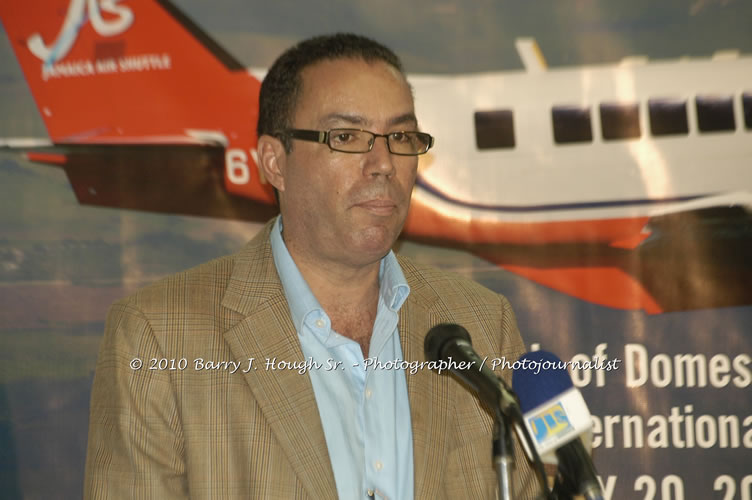 Jamaica Air Shuttle Launch @ MBJ Airports Limited, Wednesday, January 20, 2010, Sangster International Airport, Montego Bay, St. James, Jamaica W.I. - Photographs by Net2Market.com - Barry J. Hough Sr, Photographer/Photojournalist - The Negril Travel Guide - Negril's and Jamaica's Number One Concert Photography Web Site with over 40,000 Jamaican Concert photographs Published -  Negril Travel Guide, Negril Jamaica WI - http://www.negriltravelguide.com - info@negriltravelguide.com...!