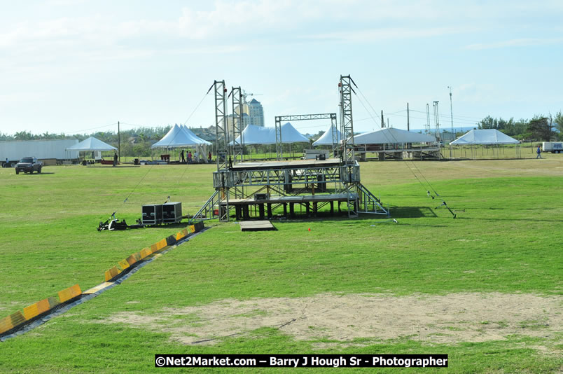 Preparations at the Venue - Jamaica Jazz and Blues Festival 2009, Thursday, January 15, 2009 - Venue at the Aqueduct on Rose Hall Resort &amp; Country Club, Montego Bay, Jamaica - Thursday, January 22 - Saturday, January 24, 2009 - Photographs by Net2Market.com - Barry J. Hough Sr, Photographer/Photojournalist - Negril Travel Guide, Negril Jamaica WI - http://www.negriltravelguide.com - info@negriltravelguide.com...!