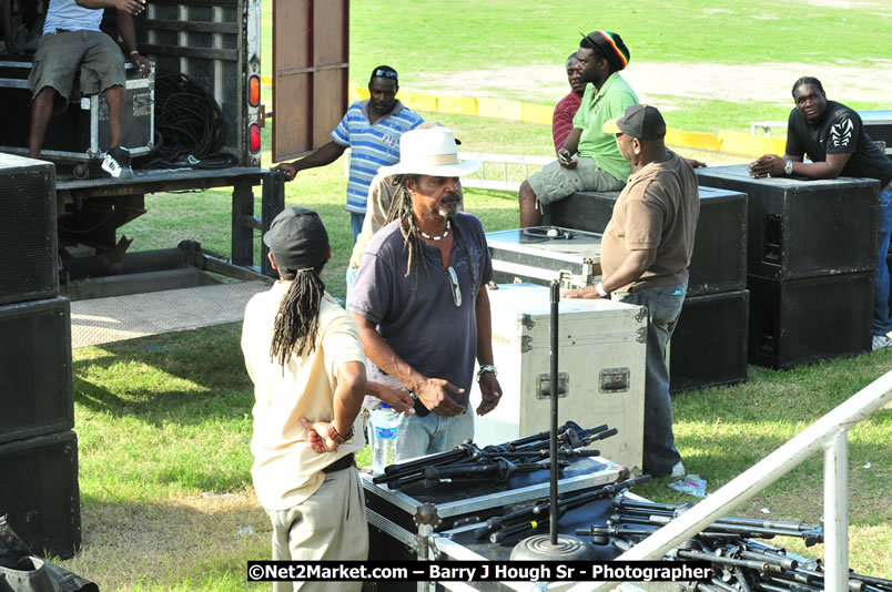 Preparations at the Venue - Jamaica Jazz and Blues Festival 2009, Thursday, January 15, 2009 - Venue at the Aqueduct on Rose Hall Resort &amp; Country Club, Montego Bay, Jamaica - Thursday, January 22 - Saturday, January 24, 2009 - Photographs by Net2Market.com - Barry J. Hough Sr, Photographer/Photojournalist - Negril Travel Guide, Negril Jamaica WI - http://www.negriltravelguide.com - info@negriltravelguide.com...!