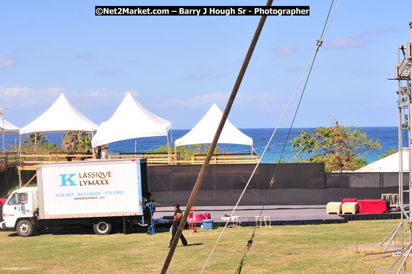 Preparations Continue [One Day To Go] at the Venue & Office - Jamaica Jazz and Blues Festival 2009 - Presented by Air Jamaica - Thursday, January 15, 2009 - Venue at the Aqueduct on Rose Hall Resort &amp; Country Club, Montego Bay, Jamaica - Thursday, January 22 - Saturday, January 24, 2009 - Photographs by Net2Market.com - Barry J. Hough Sr, Photographer/Photojournalist - Negril Travel Guide, Negril Jamaica WI - http://www.negriltravelguide.com - info@negriltravelguide.com...!