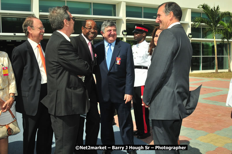 The Unveiling Of The Commemorative Plaque By The Honourable Prime Minister, Orette Bruce Golding, MP, And Their Majesties, King Juan Carlos I And Queen Sofia Of Spain - On Wednesday, February 18, 2009, Marking The Completion Of The Expansion Of Sangster International Airport, Venue at Sangster International Airport, Montego Bay, St James, Jamaica - Wednesday, February 18, 2009 - Photographs by Net2Market.com - Barry J. Hough Sr, Photographer/Photojournalist - Negril Travel Guide, Negril Jamaica WI - http://www.negriltravelguide.com - info@negriltravelguide.com...!