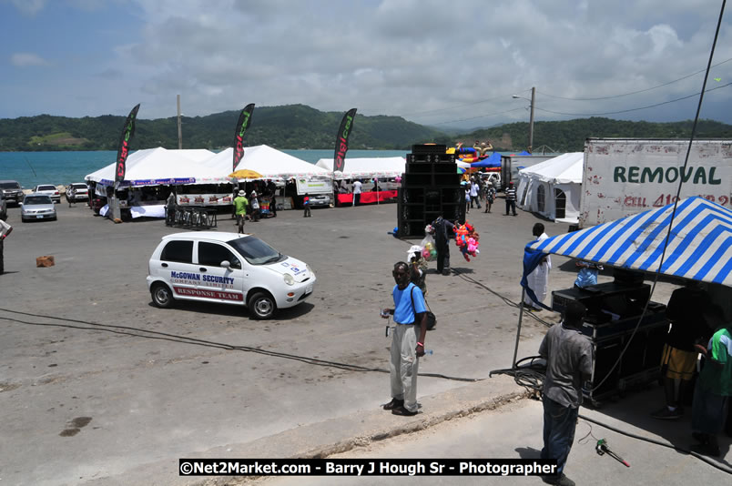 Lucea Cross the Harbour @ Lucea Car Park - All Day Event - Cross the Harbour Swim, Boat Rides, and Entertainment for the Family - Concert Featuring: Bushman, George Nooksl, Little Hero, Bushi One String, Dog Rice and many local Artists - Friday, August 1, 2008 - Lucea, Hanover Jamaica - Photographs by Net2Market.com - Barry J. Hough Sr. Photojournalist/Photograper - Photographs taken with a Nikon D300 - Negril Travel Guide, Negril Jamaica WI - http://www.negriltravelguide.com - info@negriltravelguide.com...!