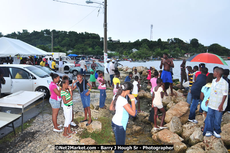 Lucea Cross the Harbour @ Lucea Car Park - All Day Event - Cross the Harbour Swim, Boat Rides, and Entertainment for the Family - Concert Featuring: Bushman, George Nooksl, Little Hero, Bushi One String, Dog Rice and many local Artists - Friday, August 1, 2008 - Lucea, Hanover Jamaica - Photographs by Net2Market.com - Barry J. Hough Sr. Photojournalist/Photograper - Photographs taken with a Nikon D300 - Negril Travel Guide, Negril Jamaica WI - http://www.negriltravelguide.com - info@negriltravelguide.com...!