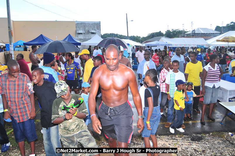 Lucea Cross the Harbour @ Lucea Car Park - All Day Event - Cross the Harbour Swim, Boat Rides, and Entertainment for the Family - Concert Featuring: Bushman, George Nooksl, Little Hero, Bushi One String, Dog Rice and many local Artists - Friday, August 1, 2008 - Lucea, Hanover Jamaica - Photographs by Net2Market.com - Barry J. Hough Sr. Photojournalist/Photograper - Photographs taken with a Nikon D300 - Negril Travel Guide, Negril Jamaica WI - http://www.negriltravelguide.com - info@negriltravelguide.com...!