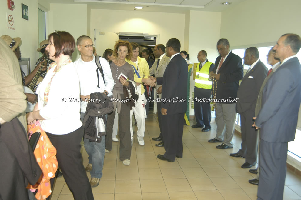  British Airways Inaugurates New Scheduled Service from London Gatwick Airport to Sangster International Airport, Montego Bay, Jamaica, Thursday, October 29, 2009 - Photographs by Barry J. Hough Sr. Photojournalist/Photograper - Photographs taken with a Nikon D70, D100, or D300 - Negril Travel Guide, Negril Jamaica WI - http://www.negriltravelguide.com - info@negriltravelguide.com...!