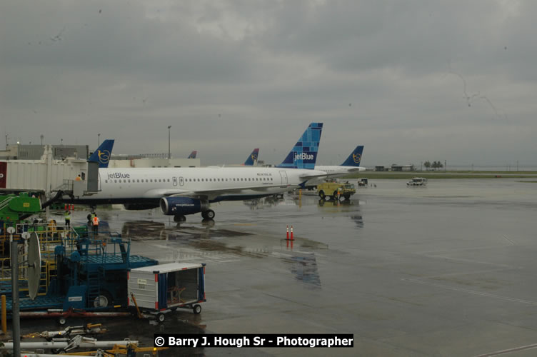 JetBue Airways' Inaugural Air Service between Sangster International Airport, Montego Bay and John F. Kennedy Airport, New York at MBJ Airports Sangster International Airport, Montego Bay, St. James, Jamaica - Thursday, May 21, 2009 - Photographs by Net2Market.com - Barry J. Hough Sr, Photographer/Photojournalist - Negril Travel Guide, Negril Jamaica WI - http://www.negriltravelguide.com - info@negriltravelguide.com...!