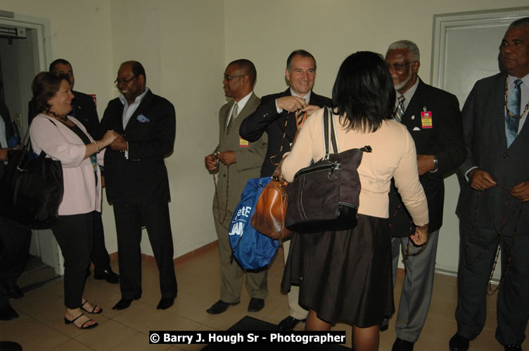 JetBue Airways' Inaugural Air Service between Sangster International Airport, Montego Bay and John F. Kennedy Airport, New York at MBJ Airports Sangster International Airport, Montego Bay, St. James, Jamaica - Thursday, May 21, 2009 - Photographs by Net2Market.com - Barry J. Hough Sr, Photographer/Photojournalist - Negril Travel Guide, Negril Jamaica WI - http://www.negriltravelguide.com - info@negriltravelguide.com...!