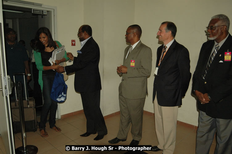 JetBue Airways' Inaugural Air Service between Sangster International Airport, Montego Bay and John F. Kennedy Airport, New York at MBJ Airports Sangster International Airport, Montego Bay, St. James, Jamaica - Thursday, May 21, 2009 - Photographs by Net2Market.com - Barry J. Hough Sr, Photographer/Photojournalist - Negril Travel Guide, Negril Jamaica WI - http://www.negriltravelguide.com - info@negriltravelguide.com...!