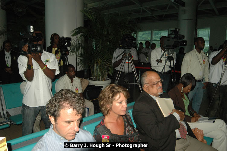 JetBue Airways' Inaugural Air Service between Sangster International Airport, Montego Bay and John F. Kennedy Airport, New York at MBJ Airports Sangster International Airport, Montego Bay, St. James, Jamaica - Thursday, May 21, 2009 - Photographs by Net2Market.com - Barry J. Hough Sr, Photographer/Photojournalist - Negril Travel Guide, Negril Jamaica WI - http://www.negriltravelguide.com - info@negriltravelguide.com...!