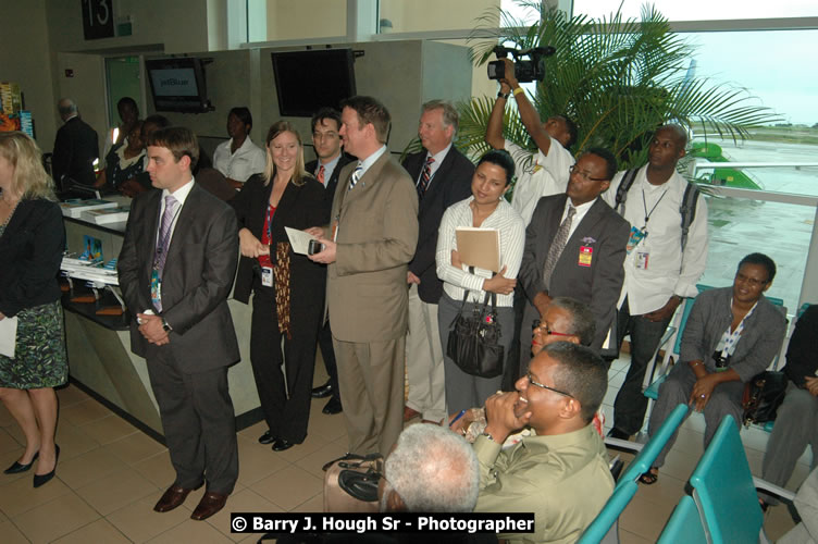 JetBue Airways' Inaugural Air Service between Sangster International Airport, Montego Bay and John F. Kennedy Airport, New York at MBJ Airports Sangster International Airport, Montego Bay, St. James, Jamaica - Thursday, May 21, 2009 - Photographs by Net2Market.com - Barry J. Hough Sr, Photographer/Photojournalist - Negril Travel Guide, Negril Jamaica WI - http://www.negriltravelguide.com - info@negriltravelguide.com...!