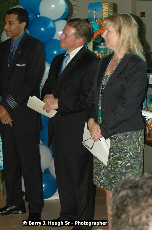 JetBue Airways' Inaugural Air Service between Sangster International Airport, Montego Bay and John F. Kennedy Airport, New York at MBJ Airports Sangster International Airport, Montego Bay, St. James, Jamaica - Thursday, May 21, 2009 - Photographs by Net2Market.com - Barry J. Hough Sr, Photographer/Photojournalist - Negril Travel Guide, Negril Jamaica WI - http://www.negriltravelguide.com - info@negriltravelguide.com...!