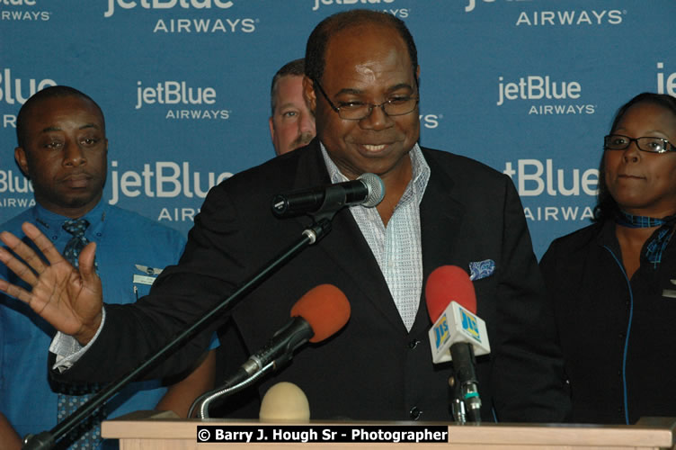 JetBue Airways' Inaugural Air Service between Sangster International Airport, Montego Bay and John F. Kennedy Airport, New York at MBJ Airports Sangster International Airport, Montego Bay, St. James, Jamaica - Thursday, May 21, 2009 - Photographs by Net2Market.com - Barry J. Hough Sr, Photographer/Photojournalist - Negril Travel Guide, Negril Jamaica WI - http://www.negriltravelguide.com - info@negriltravelguide.com...!