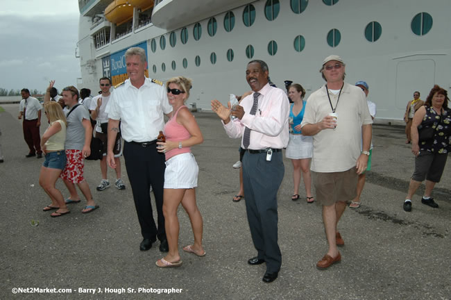 MS Freedom Of The Seas [Royal Caribbean International's - Newest Vessel] Plaques &amp; Keys Ceremony in order to commemorate its first arrival at the Port Montego Bay Photos - Negril Travel Guide, Negril Jamaica WI - http://www.negriltravelguide.com - info@negriltravelguide.com...!