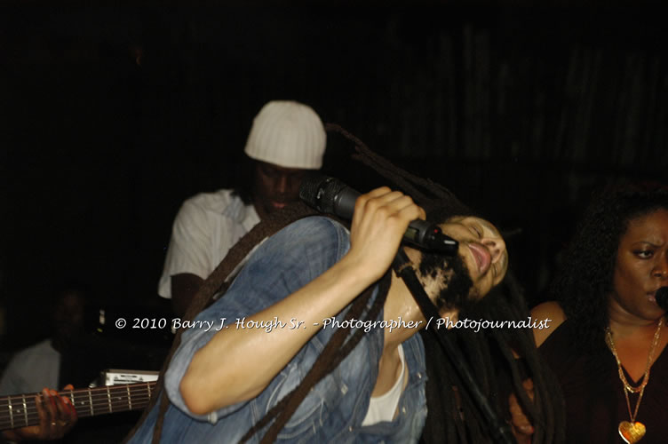 Julian Marley - Grammy Nominee & Son of the Legend Bob Marley - Live in Concert - Also featuring Ras Noble, Power Drill, Iron Head, & Robin Banks - Backing Band Roots Warrior, plus DJ Gemini @ One Love Reggae Concerts Series 09/10 @ Negril Escape Resort & Spa, February 2, 2010, One Love Drive, West End, Negril, Westmoreland, Jamaica W.I. - Photographs by Net2Market.com - Barry J. Hough Sr, Photographer/Photojournalist - The Negril Travel Guide - Negril's and Jamaica's Number One Concert Photography Web Site with over 40,000 Jamaican Concert photographs Published -  Negril Travel Guide, Negril Jamaica WI - http://www.negriltravelguide.com - info@negriltravelguide.com...!