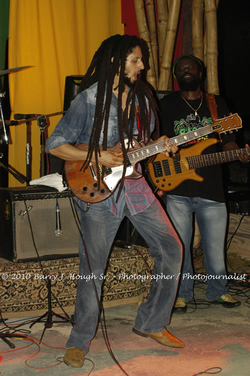 Julian Marley - Grammy Nominee & Son of the Legend Bob Marley - Live in Concert - Also featuring Ras Noble, Power Drill, Iron Head, & Robin Banks - Backing Band Roots Warrior, plus DJ Gemini @ One Love Reggae Concerts Series 09/10 @ Negril Escape Resort & Spa, February 2, 2010, One Love Drive, West End, Negril, Westmoreland, Jamaica W.I. - Photographs by Net2Market.com - Barry J. Hough Sr, Photographer/Photojournalist - The Negril Travel Guide - Negril's and Jamaica's Number One Concert Photography Web Site with over 40,000 Jamaican Concert photographs Published -  Negril Travel Guide, Negril Jamaica WI - http://www.negriltravelguide.com - info@negriltravelguide.com...!