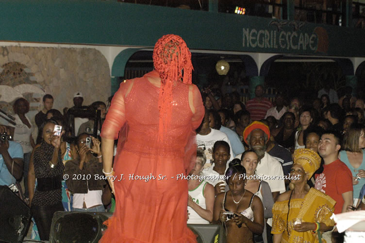 Marcia Griffiths & Edge Michael - Live In Concert - One Love Reggae Concert Series 09/10 @ Negril Escape Resort and Spa, December 29, 2009, One Love Drive, West End, Negril, Westmoreland, Jamaica W.I. - Photographs by Net2Market.com - Barry J. Hough Sr, Photographer/Photojournalist - Negril Travel Guide, Negril Jamaica WI - http://www.negriltravelguide.com - info@negriltravelguide.com...!