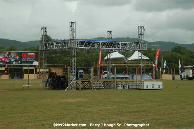 Venue Under Construction - Wednesday, July 18, 2007 - Red Stripe Reggae Sumfest at Catherine Hall, Montego Bay, St Jamaica, Jamaica W.I. - Negril Travel Guide.com, Negril Jamaica WI - http://www.negriltravelguide.com - info@negriltravelguide.com...!