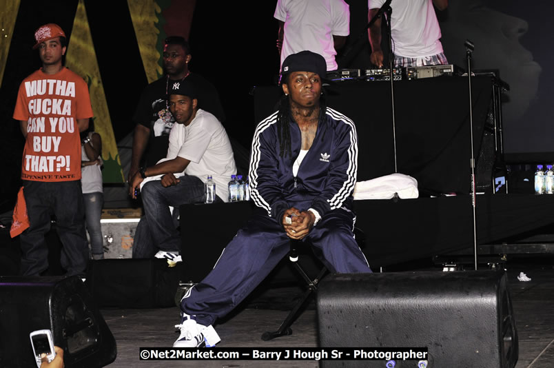 Lil Wayne @ Red Stripe Reggae Sumfest 2008 International Night 2, Catherine Hall, Montego Bay - Saturday, July 19, 2008 - Reggae Sumfest 2008 July 13 - July 19, 2008 - Photographs by Net2Market.com - Barry J. Hough Sr. Photojournalist/Photograper - Photographs taken with a Nikon D300 - Negril Travel Guide, Negril Jamaica WI - http://www.negriltravelguide.com - info@negriltravelguide.com...!