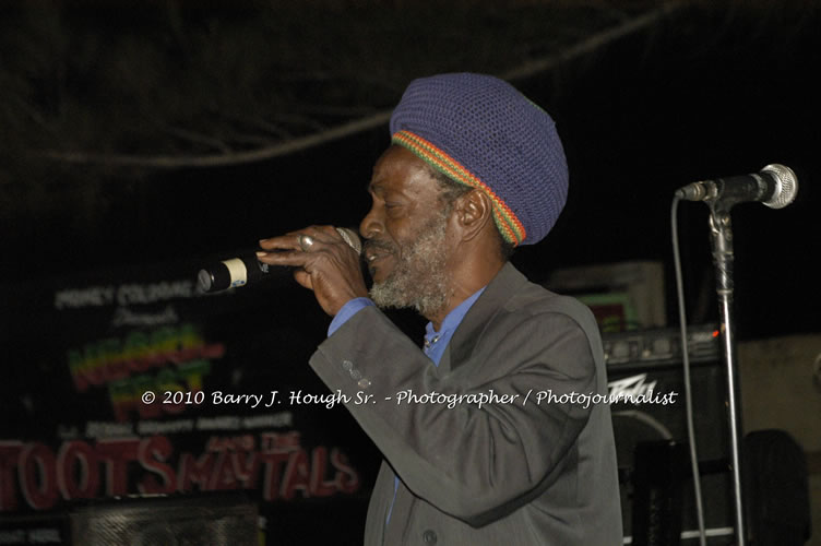 Toots and the Maytals - Grammy Award Winner @ Negril Fest - Presented by Money Cologne Promotions - Special Guest Star Jamaica Michael Jackson, Stama, Adeebe - Backed by Hurricane Band, MC Rev. BB on January 6, 2010 @ Roots Bamboo, Norman Manley Boulevard, Negril, Westmoreland, Jamaica W.I. - Photographs by Net2Market.com - Barry J. Hough Sr, Photographer/Photojournalist - The Negril Travel Guide - Negril's and Jamaica's Number One Concert Photography Web Site with over 40,000 Jamaican Concert photographs Published -  Negril Travel Guide, Negril Jamaica WI - http://www.negriltravelguide.com - info@negriltravelguide.com...!