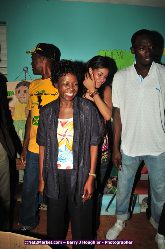 Usain Bolt of Jamaica - The Fastest Man In The World  - Usain Bolt Homecoming Celebrations - Press Conference at the Grand Bahia Principe &amp; Sherwood Content - Waldensia Primary School - Photographs by Net2Market.com - Barry J. Hough Sr. Photojournalist/Photograper - Photographs taken with a Nikon D300 - Negril Travel Guide, Negril Jamaica WI - http://www.negriltravelguide.com - info@negriltravelguide.com...!