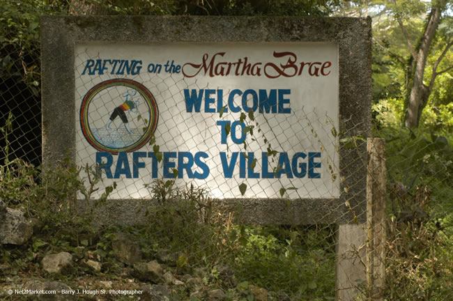 Rafting on the Martha Brae - Virgin Atlantic Inaugural Flight To Montego Bay, Jamaica Photos - Sir Richard Bronson, President & Family, and 450 Passengers - Rafting on the Martha Brae - Tuesday, July 4, 2006 - Negril Travel Guide, Negril Jamaica WI - http://www.negriltravelguide.com - info@negriltravelguide.com...!