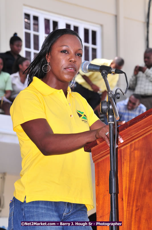 The City of Montego Bay Welcomes Our 2008 Olympians - Western Motorcade - Civic Ceremony - A Salute To Our Beijing Heros - Sam Sharpe Square, Montego Bay, Jamaica - Tuesday, October 7, 2008 - Photographs by Net2Market.com - Barry J. Hough Sr. Photojournalist/Photograper - Photographs taken with a Nikon D300 - Negril Travel Guide, Negril Jamaica WI - http://www.negriltravelguide.com - info@negriltravelguide.com...!